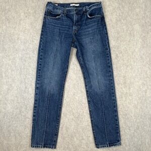 Levi's Premium Jeans Women's Size 29 Blue Denim Middy Straight